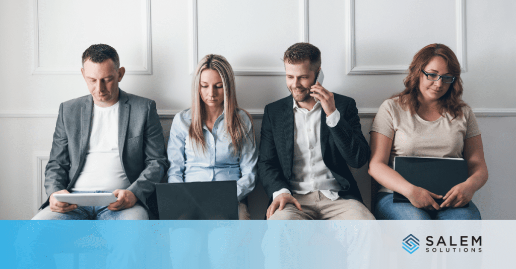 Hiring managers reviewing pre-vetted talent pools to enhance recruitment efficiency and effectiveness.